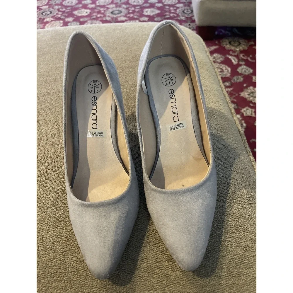 Esmara Ladies Women's Pumps Shoes Size 8 Heels Suede (TD)